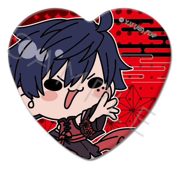 TVアニメ「桃源暗鬼」第2弾 ハート型缶バッジ M-NA (一ノ瀬四季