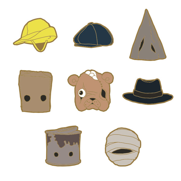 LITTLE NIGHTMARES-リトルナイトメア- 帽子ピンズセット[ムービック]《０２月予約》