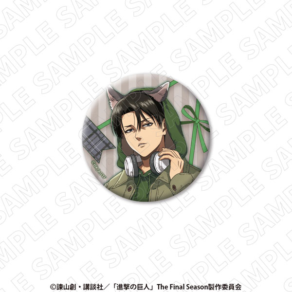 進撃の巨人 缶バッジ(リヴァイ)[TOKYOGETS]《02月予約》