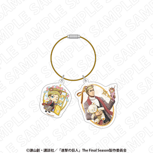進撃の巨人 アクリルワイヤーキーリング(エルヴィン)[TOKYOGETS]《発売済・在庫品》