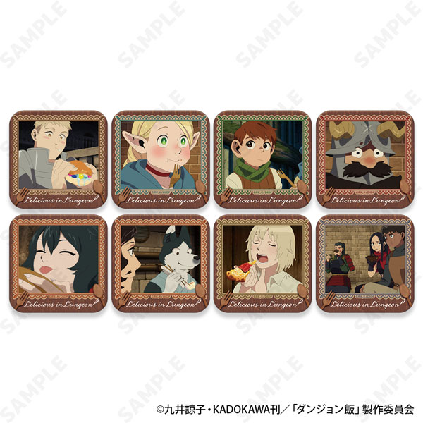 ダンジョン飯 トレーディングもぐもぐスクエア缶バッジ 8個入りBOX