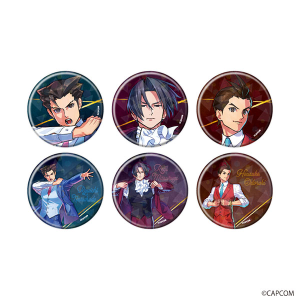 ホログラム缶バッジ(57mm)「逆転裁判」シリーズ01/描き起こしイラスト