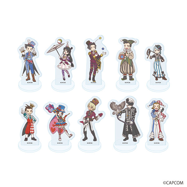 アクリルぷちスタンド「逆転裁判」シリーズ01/サーカスver. グラフアートイラスト 10個入りBOX[A3]《在庫切れ》