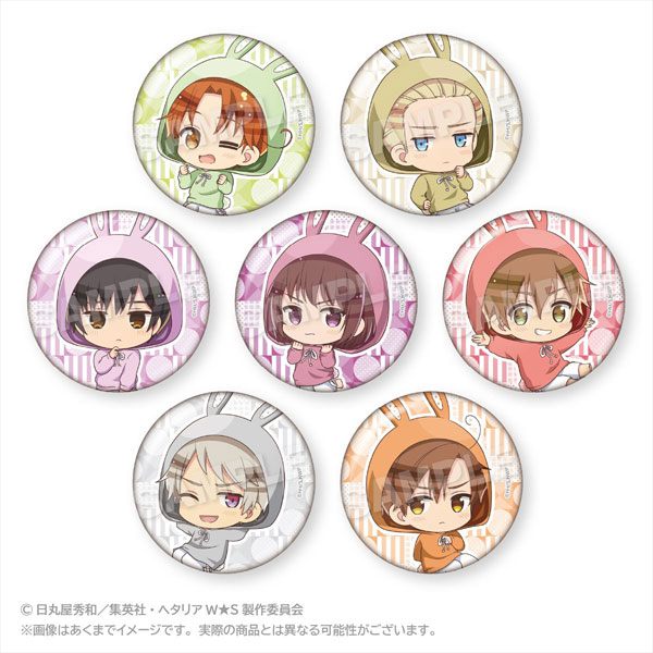 ヘタリア World☆Stars トレーディング缶バッジ アニマルパーカーver