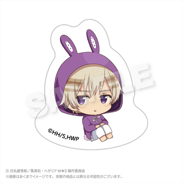 ヘタリア World★Stars ゆらゆらアクリルマスコット アニマルパーカーver. アイスランド（再販）[ステラノーツ]《０７月予約》