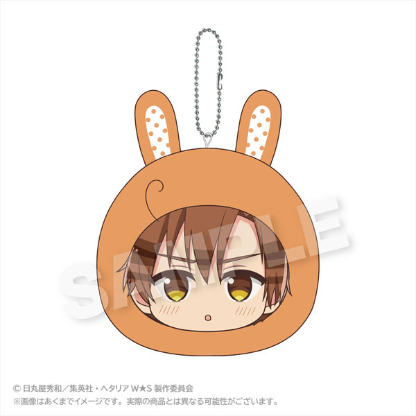 ヘタリア World★Stars クッションキーホルダー アニマルパーカーver. ロマーノ（再販）[ステラノーツ]《０７月予約》