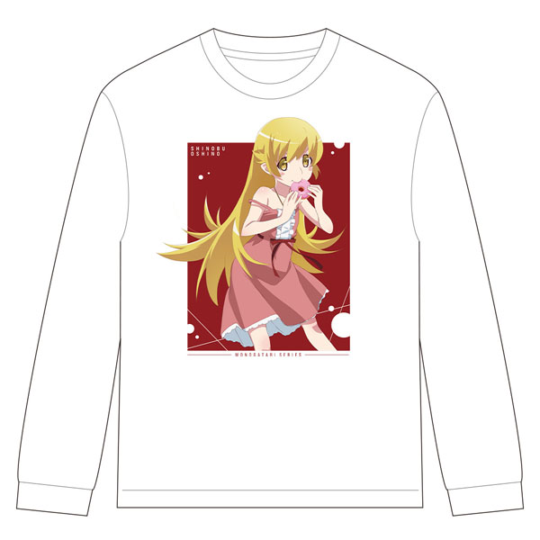〈物語〉シリーズ リブ付ロングスリーブTシャツ 忍野忍 Mサイズ[アズメーカー]《発売済・在庫品》