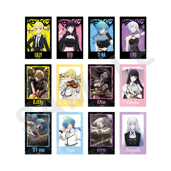 「ロックは淑女の嗜みでして」 トレーディングイラストカード 12個入りセット