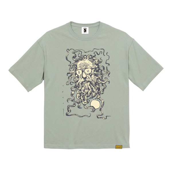 “藤村60” ビッグシルエットTシャツ (S.GREEN) [Designed by 寺田克也] M[バッタ屋 by STAYMELLOW]【送料無料】《発売済・在庫品》