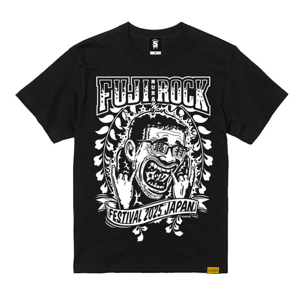 “FUJI [mura] ROCK FESTIVAL 2025” Tシャツ(BLACK) [Designed by 横井猛] XL[バッタ屋 by STAYMELLOW]【送料無料】《発売済・在庫品》