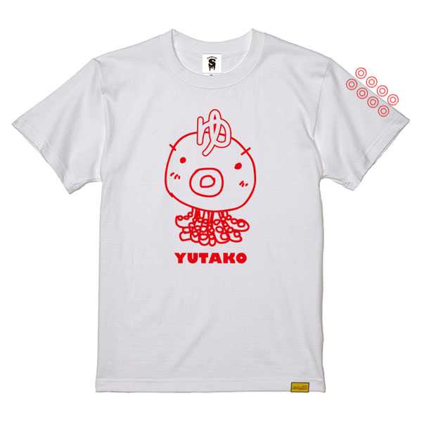 “ゆたこ” Tシャツ(白) [Designed by てんちょ] XL[バッタ屋 by STAYMELLOW]【送料無料】《発売済・在庫品》