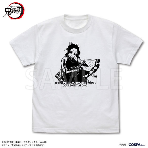 アニメ「鬼滅の刃」 胡蝶しのぶ 蟲の呼吸 Tシャツ/WHITE-M（再販）[コスパ]《０７月予約》