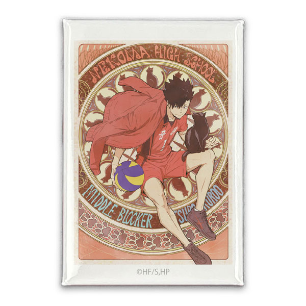 ハイキュー！！ 黒尾鉄朗 スクエア缶バッジ 飛翔Ver.[コスパ]《03月