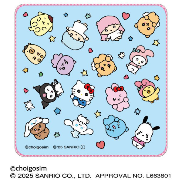 チェゴシム×サンリオキャラクターズ ガーゼミニタオル[エンスカイ]《０２月予約》