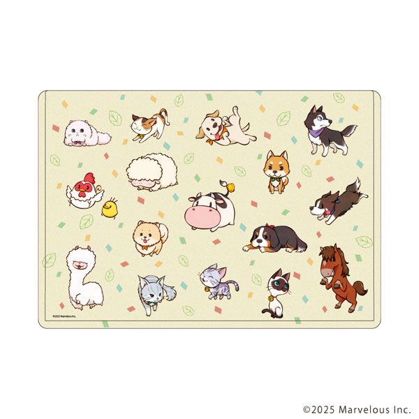 キャラクリアケース「牧場物語 Let’s！風のグランドバザール」01/ちりばめデザイン(公式イラスト)[A3]《０３月予約》