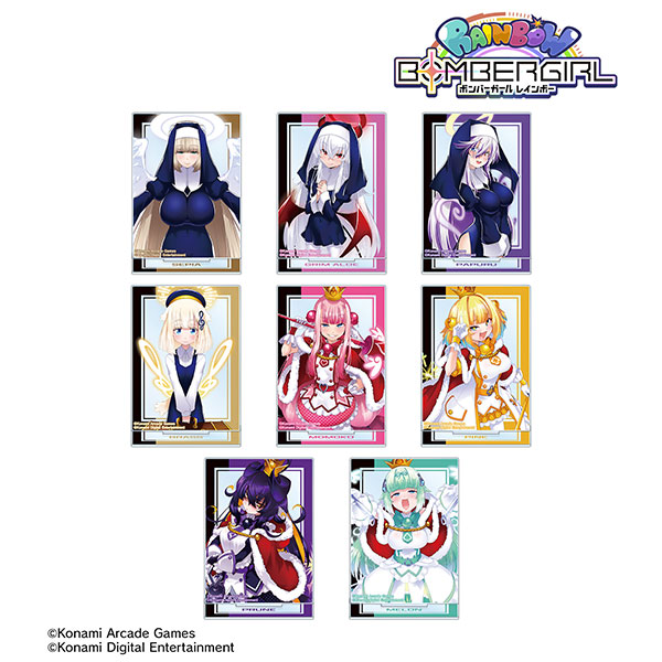 ボンバーガール レインボートレーディングアクリルスタンド ver.B BOX ボンバーガール レインボー トレーディングアクリルスタンド ver.B 8個