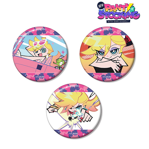 New PANTY ＆ STOCKING with GARTERBELT』 パンティ 場面写缶バッジ3個