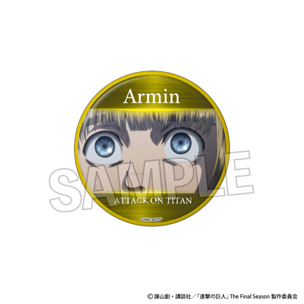 進撃の巨人 缶バッジ～アイズコレクション～ アルミン[PROOF]《03月