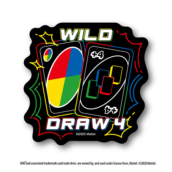 UNO ダイカットステッカーミニ WILD・DRAW4[エンスカイ]《０３月予約》