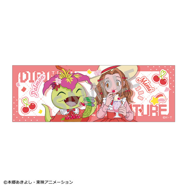 デジモンアドベンチャー ロングスクエア缶バッジ 太刀川ミミ＆パルモン