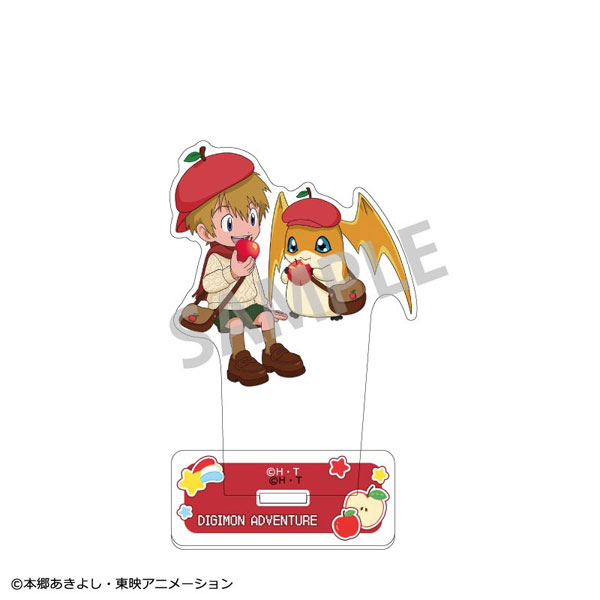 デジモンアドベンチャー アクリルスタンド(ペア) 高石タケル＆パタモン フルーツパーティー[カミオジャパン]《発売済・在庫品》