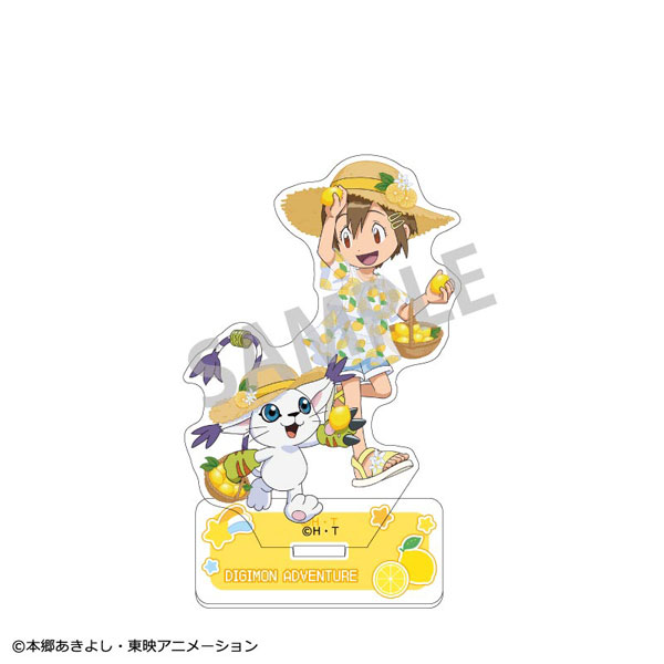 デジモンアドベンチャー アクリルスタンド(ペア) 八神ヒカリ＆テイルモン フルーツパーティー[カミオジャパン]《発売済・在庫品》