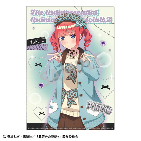 五等分の花嫁* A4シングルクリアファイル 中野二乃 チョコミントGAL[カミオジャパン]《０２月予約》