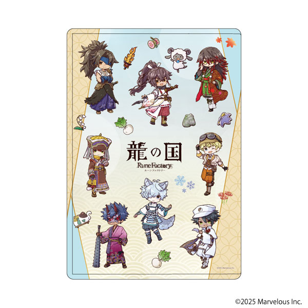 キャラクリアケース「龍の国 ルーンファクトリー」01/集合デザインA(グラフアートイラスト)[A3]《０３月予約》