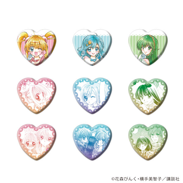 ハート型缶バッジ「マーメイドメロディーぴちぴちピッチ」01/アイドル