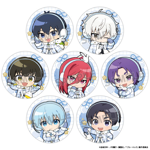 [ブルーロック]トレーディング缶バッジ(ふわふわイヤーマフ/ver.A) 7個入りBOX[Parflette-パルフレット-]《０４月予約》