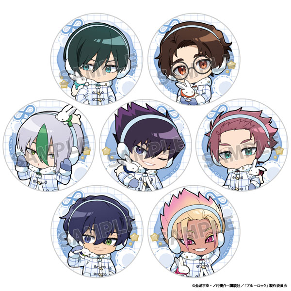 [ブルーロック]トレーディング缶バッジ(ふわふわイヤーマフ/ver.B) 7個入りBOX[Parflette-パルフレット-]《０４月予約》