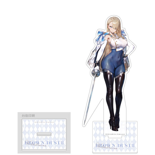 [ブラウンダスト2]特大アクリルスタンド(ウィルヘルミナ/鋼の君主)[カーテン魂]《０４月予約》