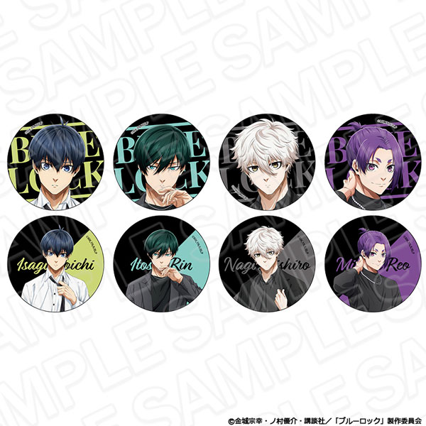 TVアニメ『ブルーロック』 ホログラムカンバッジ(ブラインド) Black outfit ver. 8個入りセット
