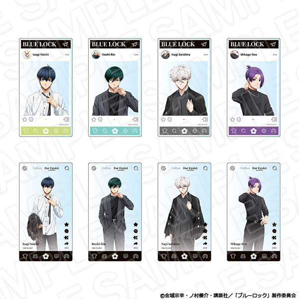 TVアニメ『ブルーロック』 アクリルカード(ブラインド) Black outfit ver. 8個入りセット