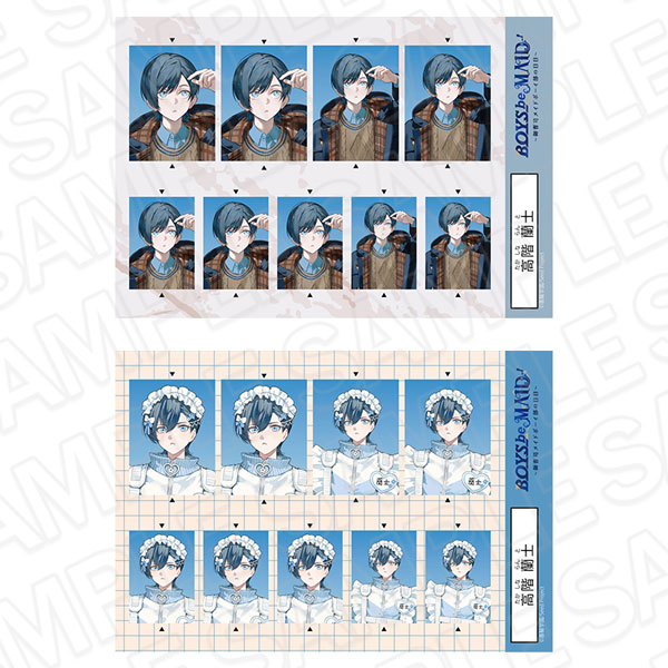 BOYS be MAID！～御曹司メイドボーイ部の日日～ 証明写真風ステッカーセット 高階蘭士 Everyday Clothes AW ver.[コンテンツシード]《在庫切れ》