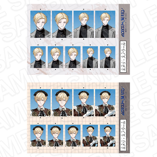 BOYS be MAID！～御曹司メイドボーイ部の日日～ 証明写真風ステッカーセット エメリ Everyday Clothes AW ver.[コンテンツシード]《在庫切れ》