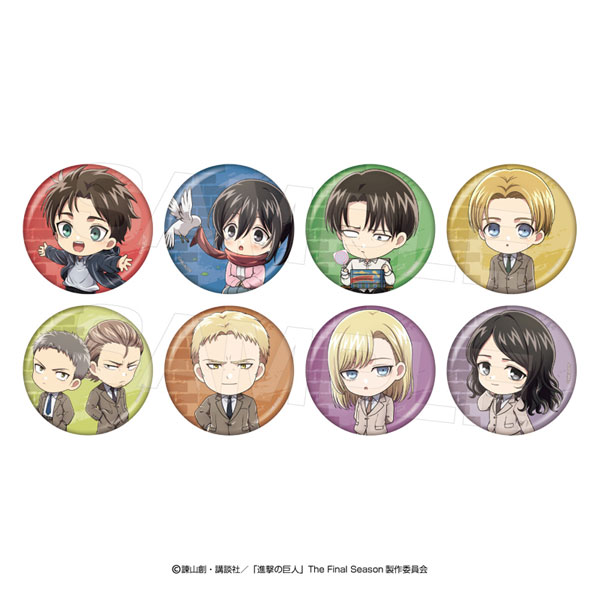 進撃の巨人 キャラバッジコレクション(プレイバックpart4)ブラインドパック 8個入りBOX[アヴェンジャーズ]《０２月予約》