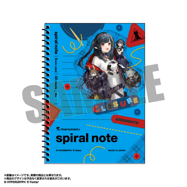 アークナイツ オペぬい 描き起こしスパイラルノート クロージャ[あみあみ]《０３月予約》
