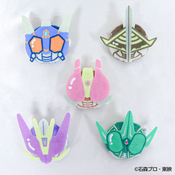 仮面ライダー電王 おかおぬいバッジコレクション[ギンガムパステルシリーズ] 5個入りBOX[ディ・テクノ]《０５月予約》