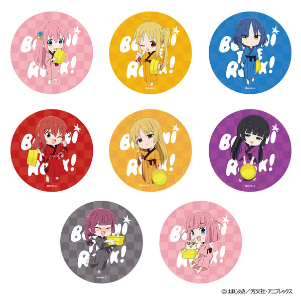 アニメ「ぼっち・ざ・ろっく！」 浴衣で温泉 ランダム缶バッジ 8個入りBOX