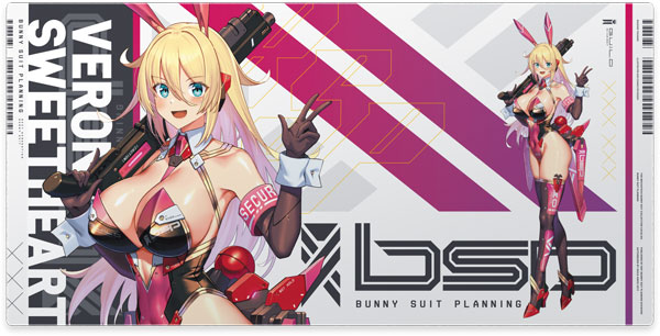 【限定販売】バニースーツプランニング ラバーデスクマット ヴェロニカ・スイートハート バニーエージェントVer.[ホビージャパン]《発売済・在庫品》