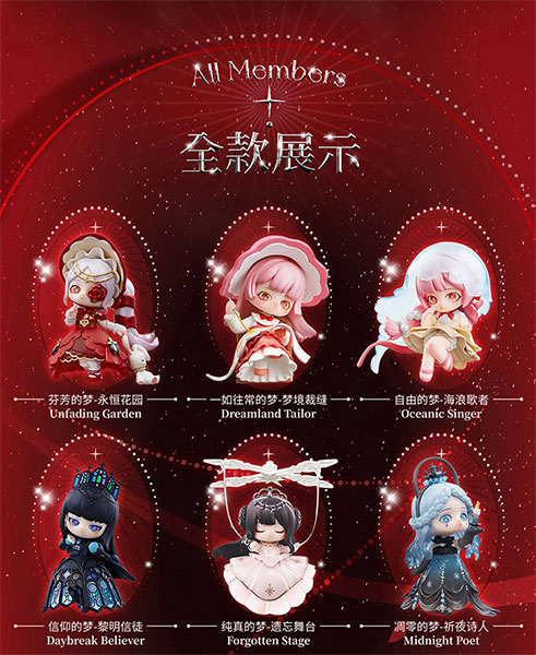 X11×DearNikki Intro： Dreamweaverシリーズ トレーディングフィギュア 6個入りBOX