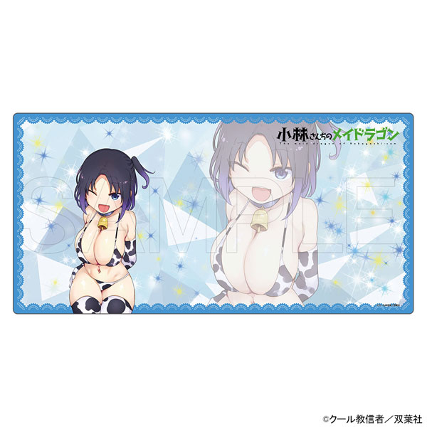 カンナ トール エルマ ラバーマット デスクマット 小林さんちのメイドラゴン 限定販売】小林さんちのメイドラゴン ラバーデスクマット エルマ 牛柄