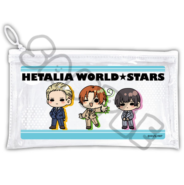 アニメ「ヘタリア World★Stars」 フラットクリアポーチ A[シンクイノベーション]《０３月予約》