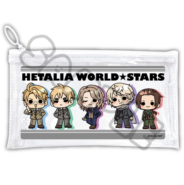 アニメ「ヘタリア World★Stars」 フラットクリアポーチ B[シンクイノベーション]《０３月予約》