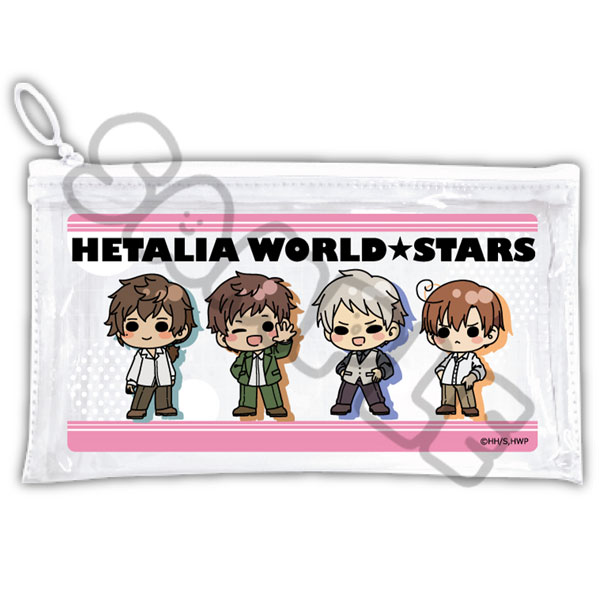アニメ「ヘタリア World★Stars」 フラットクリアポーチ C[シンクイノベーション]《０３月予約》