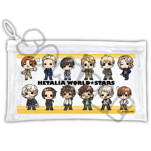 アニメ「ヘタリア World★Stars」 フラットクリアポーチ D[シンクイノベーション]《０３月予約》