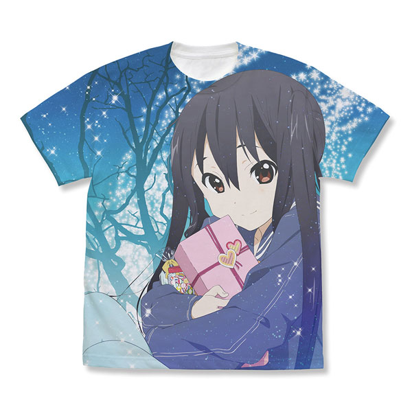けいおん！ 中野梓 フルグラフィックTシャツ Winter Gift Ver./WHITE-S