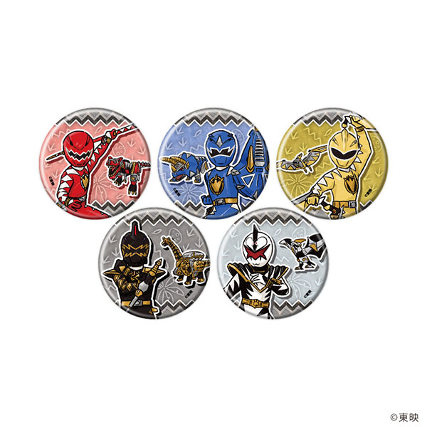 缶バッジ「爆竜戦隊アバレンジャー」01/グラフアートイラスト 5個入りBOX