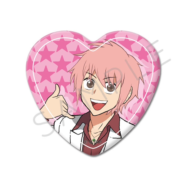 アニメ『えぶりでいホスト』 ハート型缶バッジ A (コーイチ)[シンクイノベーション]《在庫切れ》